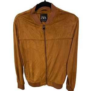 Zara Lightweight Outer Wear Jacket in Soft Brown